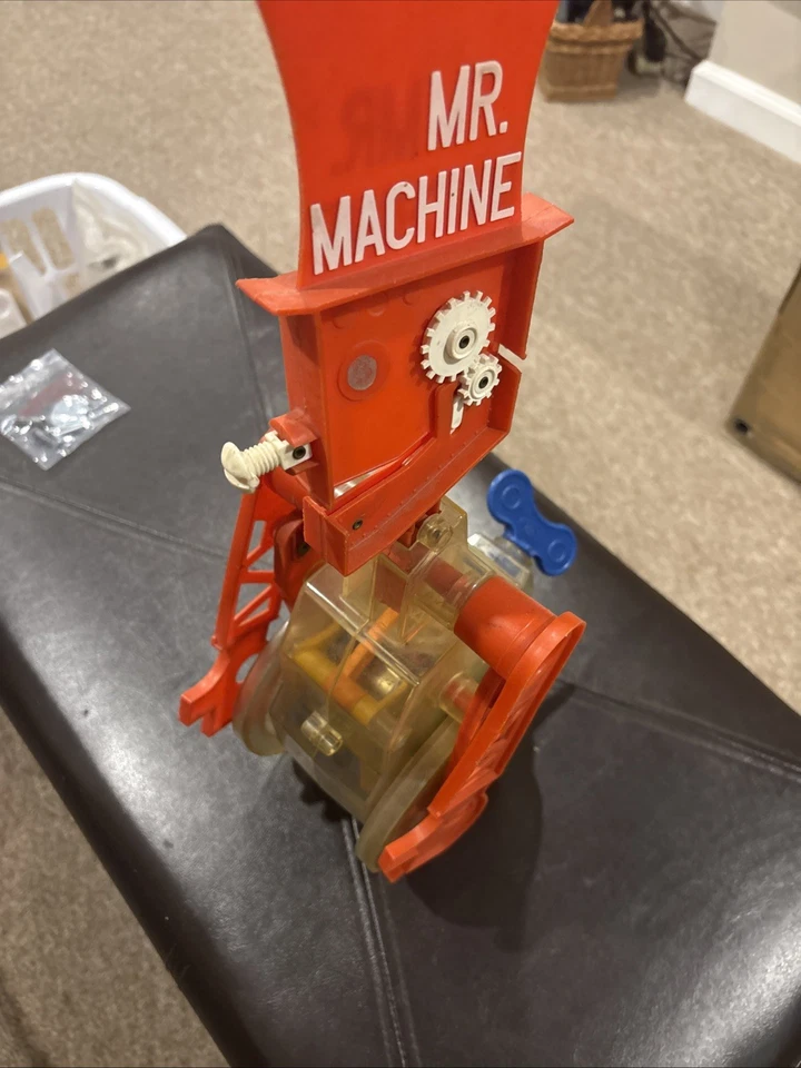 Mr. Machine Robot Toy Ideal Toy Co. Circa 1961~1977 Walks & Whistles De colección Foto 2 de 4