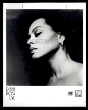 8 x 10 press photo DIANA ROSS LIVE * Motown RR records 