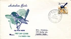 1964 Australian Birds Blue Wren - Royal FDC