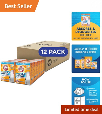 #ad Natural Odor Control: 12 Pack 14 oz Baking Soda for Fridge amp; Freezer Freshness $23.99