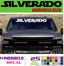 Chevy Silverado Windshield Decal Sticker 18 20 24 30 40 50 Ss23 Chevy Silverado Windshield Decal Sticker 18 20 24 30 40 50 Ss23