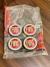 Fiat Spider X19 56 Mm Cromodora Original Alloy Wheel Rims Red Wreath Center Cap