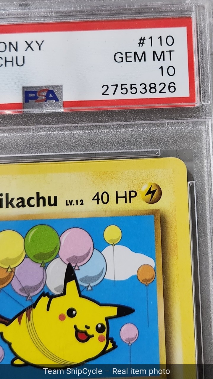 2016 Pokemon XY Evolutions Flying Pikachu 110 108 Secret Rare Gem Mint P G2U view 3