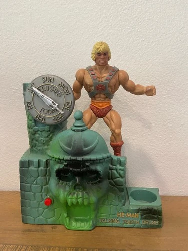 1984 Vintage He man MOTU toothbrush holder