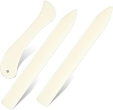 Bone Folder Set 3pcs Curved Straight Paper Creaser Scoring Tool Craft Bookbindin