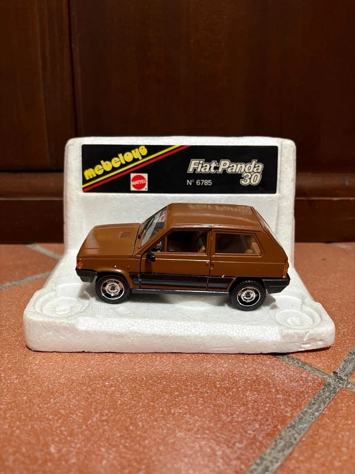 Fiat Panda 30 1/25 MEBETOYS MATTEL PERFETTA CON BASETTA ORIGINALE - Immagine 2 di 4