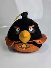 Large Commonwealth Angry Birds Space Plush Bomb Black Bird 11" Plush