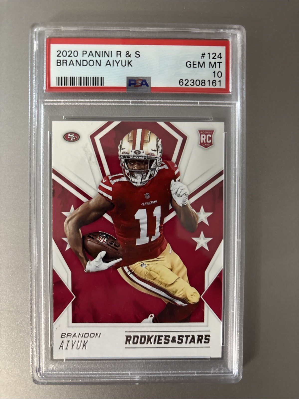 2020 Panini Rookies & Stars Brandon Aiyuk Rookie #124 PSA 10 Low Pop