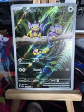 Pokémon Aipom TCG Holo Card Paradox Rift Illustration, Rare Shiny Art, 211/182