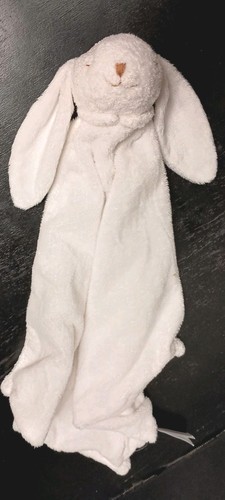 Angel Dear Baby Bunny Rabbit Security Blanket Lovey Plush White Gathered Corners - Picture 6 of 9
