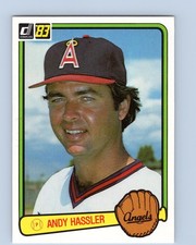 1983 Donruss #290 Andy Hassler California Angels Baseball Card