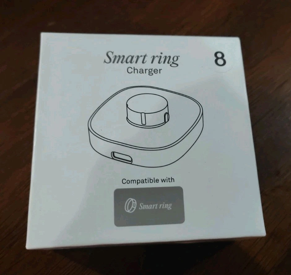 Compatible w Oura Ring Gen 4 Size 8 Charger Fast Charging Dock and USB-C Cable