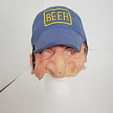 The Paper Magic Group Halloween Rubber Mask Beer Hat Old Man 2006