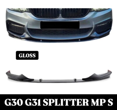 BMW 5ER G30 G31 FRONTSTOßSTANGE SPLITTER LIPPE SPOILER M SPORT GLANZ SCHWARZ