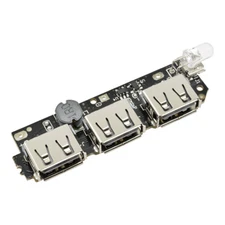 3 USB Power Bank Battery Charger Module Circuit Board Step Up Boost DIY 5V 2.1A