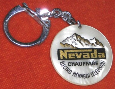 NEVADA Mountains Keychain Heating TV Electro Household Dijon Mother of Pearl Style NICE 