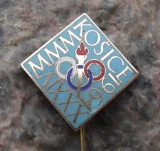 1964 Slovakia International Marathon Running Race MMM Kosice Athletics Pin Badge