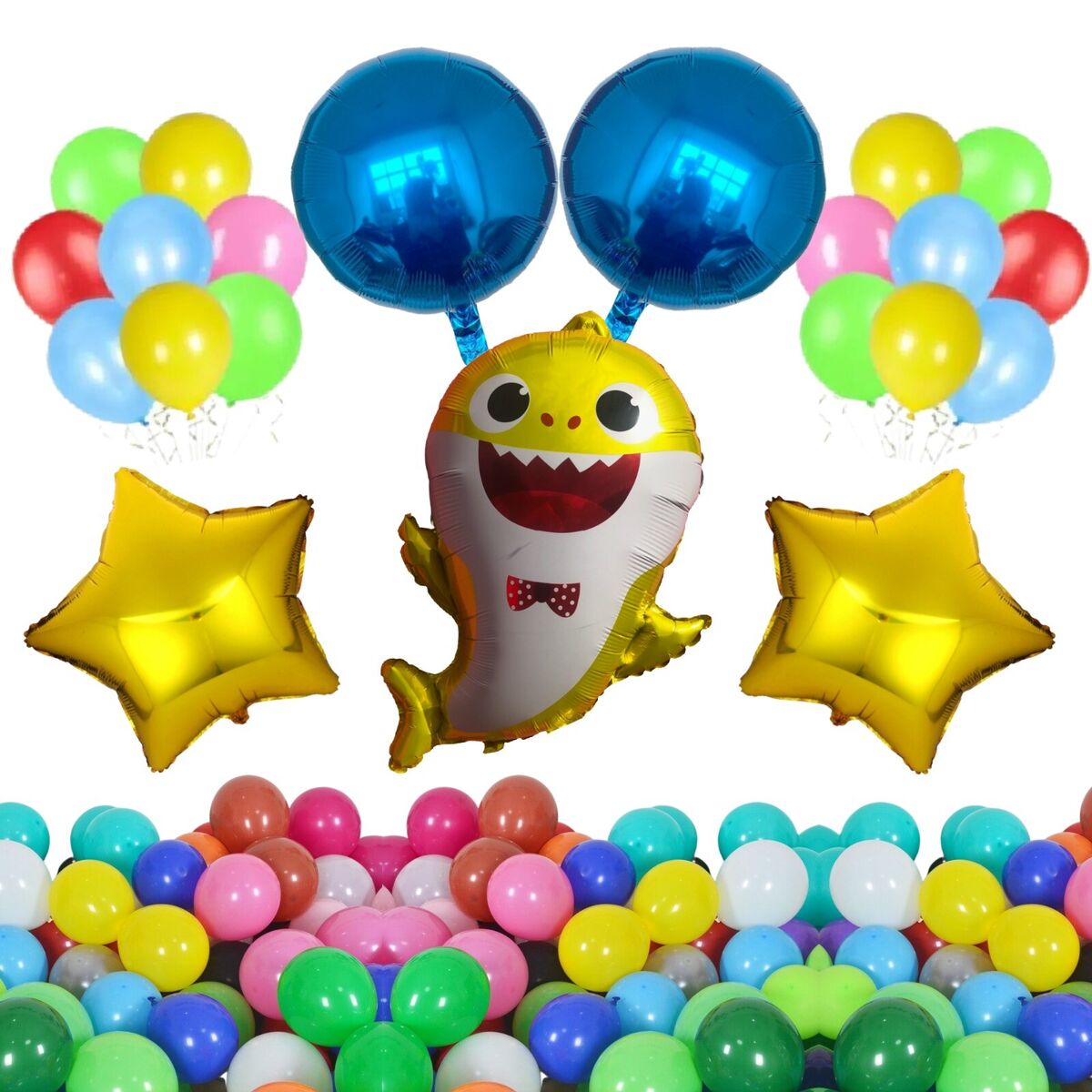 Baby Shark Birthday Party Children Kids Decoration 4D Large Foil Party  Balloons