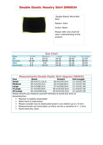 Black High Waist Mini Skirt 8inch Cross Dresser Short Micro Office Skirts Club - Picture 3 of 11