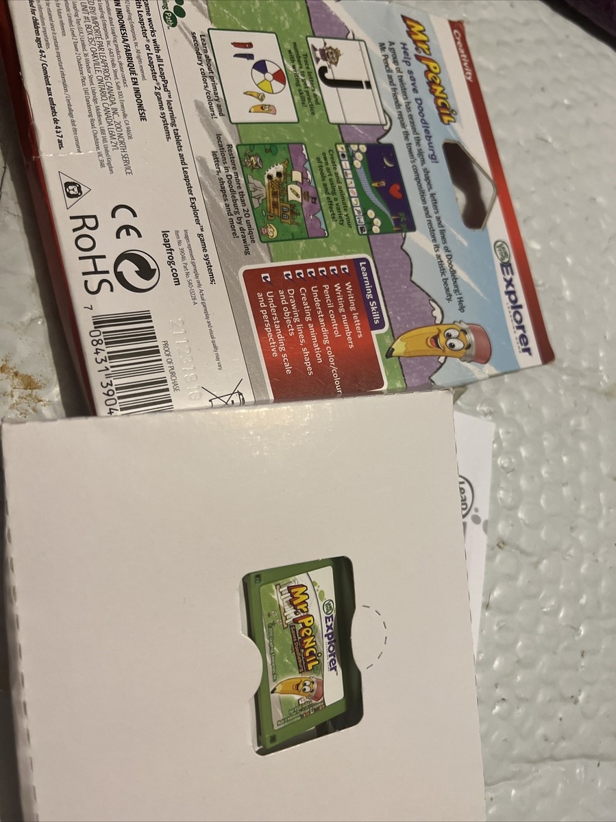 LeapFrog Explorer Learning Game Mr Pencil Saves Doodleburg 39046