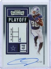 2020 Panini Contenders Football Playoff Ticket Rookie Auto #117 CeeDee Lamb /99