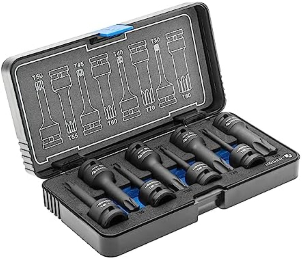 Hogert Tecnica HT6R002: Eccellenza nelle Bussole Torx per Impatto 1/2