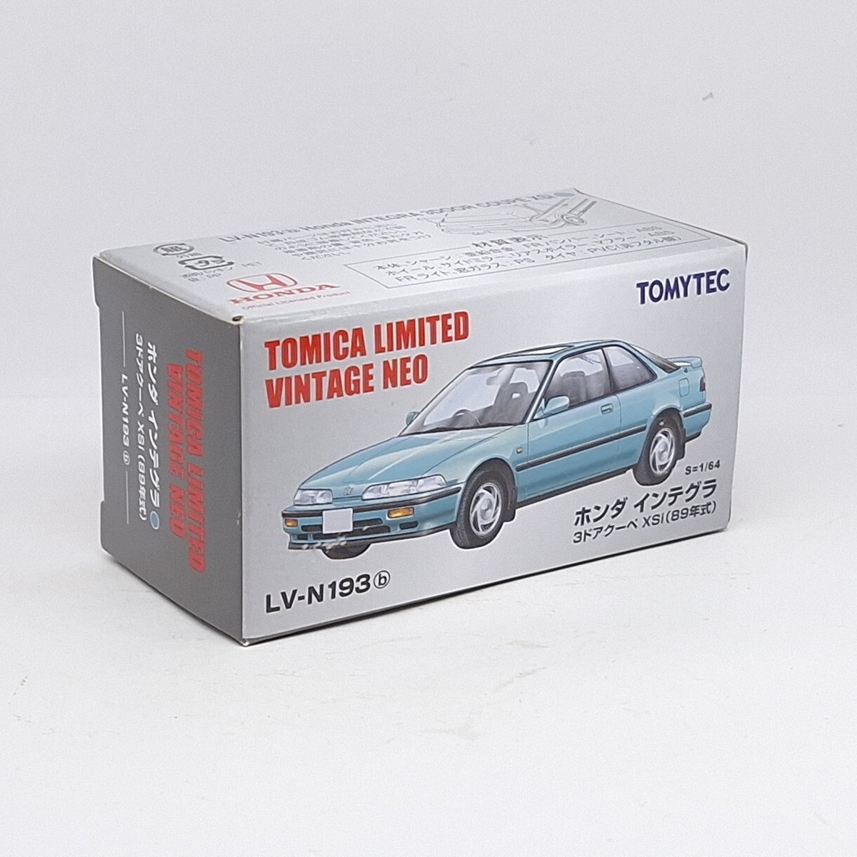 Tomica Limited Vintage NEO LV-N193b Honda INTEGRA 3 Door Coupe XSi
