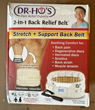 DR-HO'S 2 in 1 Back Relief Stretch and Support Belt COMPLETE Size A 25-41 inches