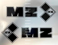 MZ IFA vintage style sticker  Classic Bike.  Left & Right x2.
