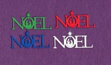 NOEL  3 Christmas die cuts scrapbook cards