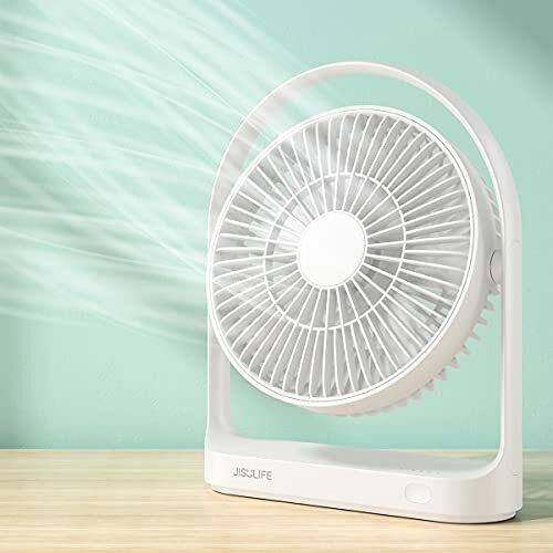 JISULIFE Small Desk Fan, Mini USB 