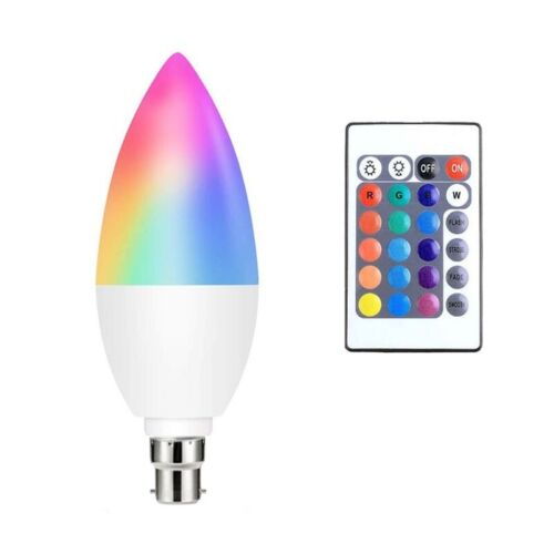 RGB LED COLOUR SMART CHANGING LIGHT BULB With REMOTE E12/E14/E26/E27/B22~ - Picture 12 of 12