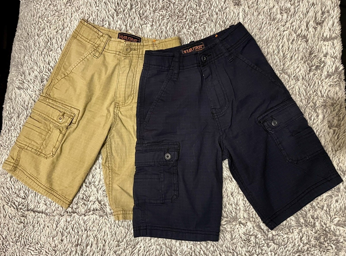 Boys Size 6, Two Pairs Of Cargo Shorts, Pre-owned (GU)
