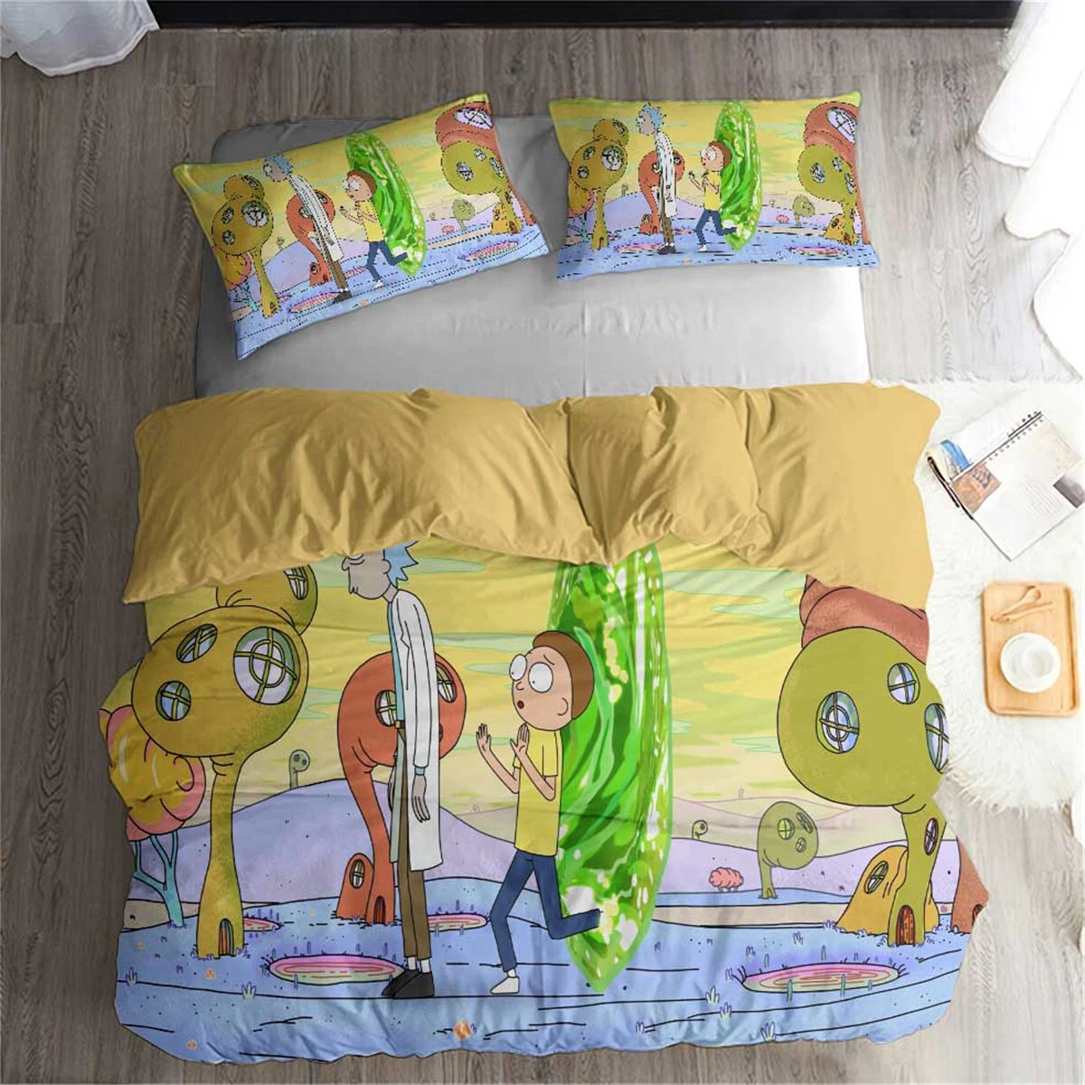 Rick and Rickandmorty Bedding Set, Bedroom Decoration