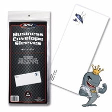BCW Business Envelope #10 Sleeves 100ct FREE SHIP