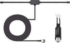 75 Ohm 300 Ohm FM T-Dipol Antenne für Heim Stereo Receiver AV Audio Video Kino