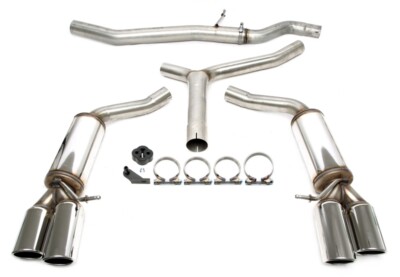 TA Technix Edelstahlanlage Sport Auspuff passend für Audi A4 / A5 B8 2*2x80mm