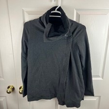 Women's Lululemon Savasana Wrap Jacket Gray Size 8 Buttons