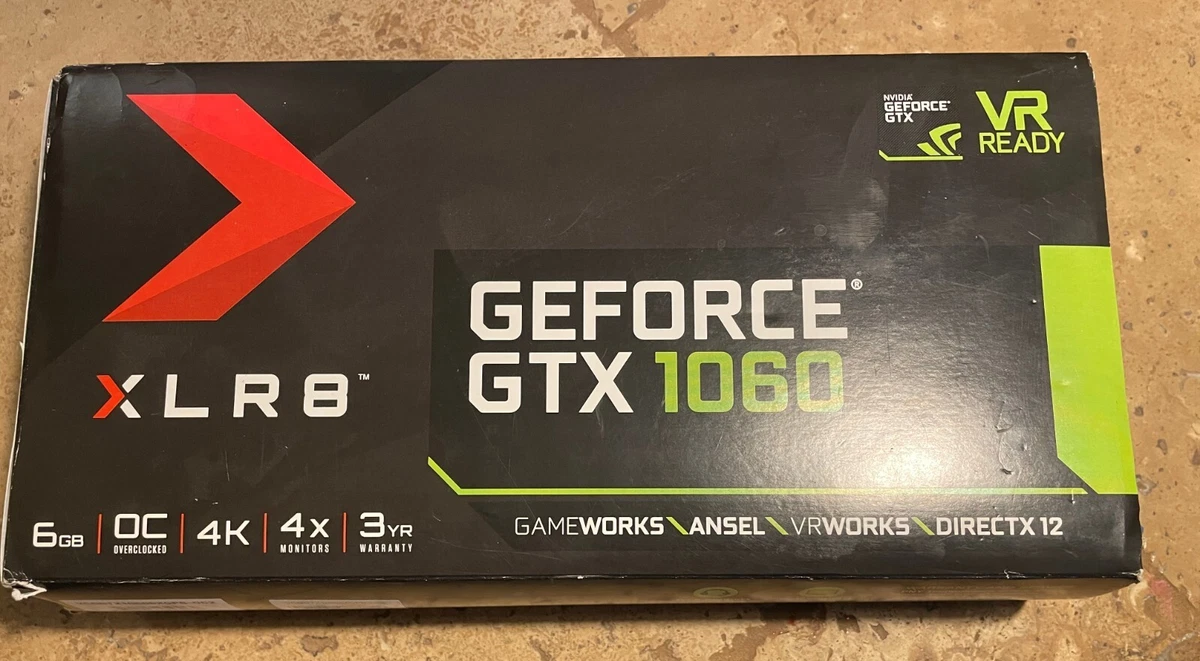 PNY GeForce GTX 1060 6GB GDDR5 Graphics Card VCGGTX10606PB
