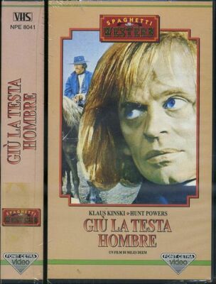 GIU' LA TESTA HOMBRE 1971 KLAUS KINSKI VHS FONIT CETRA NUOVA ANCORA CELLOPHANATA