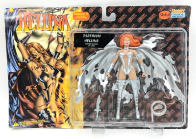 Lightning Comics Ltd. Edition Platinum Hellina Figure VTG 1997 Skybolt Toyz MOC