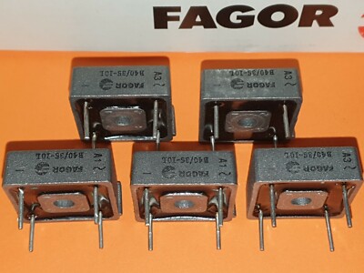5x 40V / 10A Brückengleichrichter FAGOR B40/35-10L