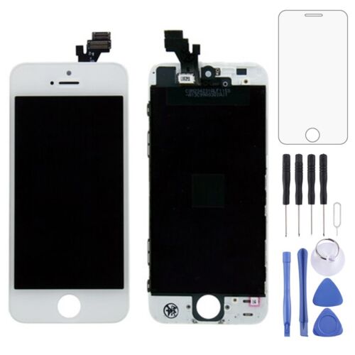 Original LCD Screen for iPhone 5 Digitizer Full Assembly with Frame (White) - 第 1/6 張圖片