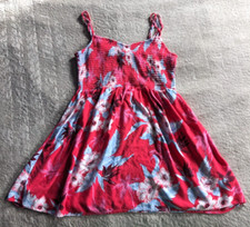 AMERICAN EAGLE OUTFITTERS Floral Print Mini Dress Womens M Red Blue White