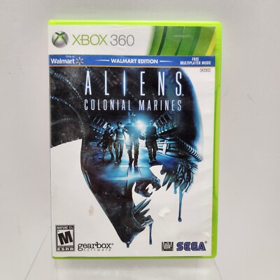 Aliens Colonial Marines Wal-Mart Ed Microsoft Xbox 360  COMPLETE W Sticker