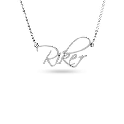 Personalized Sterling Silver Handwriting Signature Name Necklace for Women Teen