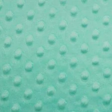 Mint minky Dimple dot soft cuddle fabric by the yard 60" wide