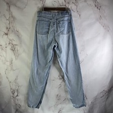 Vintage Eddie Bauer Jeans Women 30 Light Wash High Rise Denim 90s Button Fly