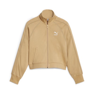 Veste de survêtement femme beige Puma Wmns T7