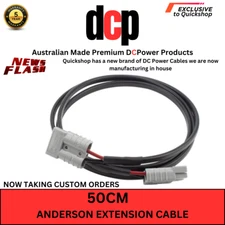 50cm 50 Amp Anderson Plug Extension Lead 6mm Cable Genuine
